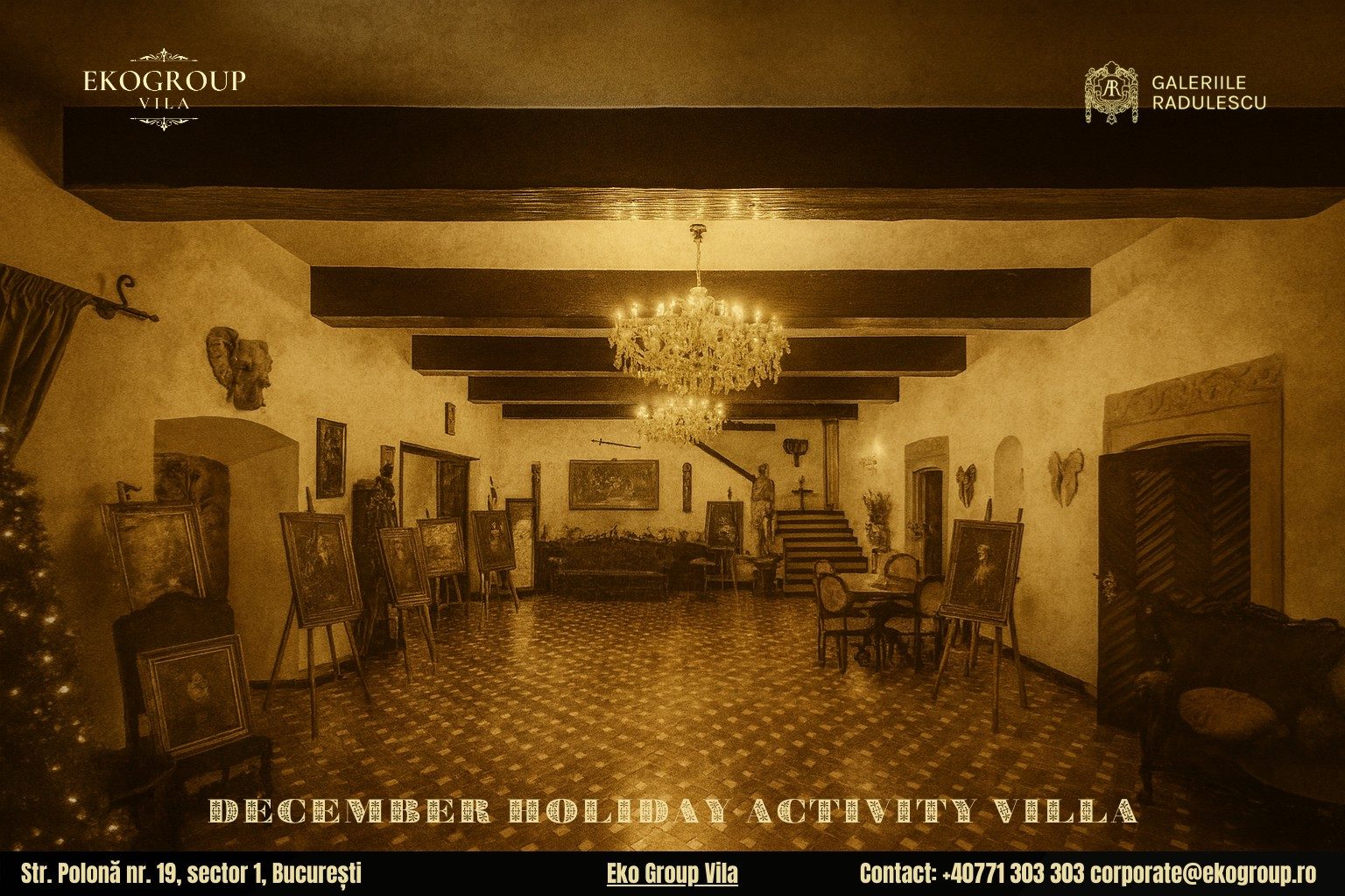 Zile libere decembrie: O călătorie fermecătoare în Crăciunul anilor ’30 la Eko Group Vila 1 Zile libere decembrie: O călătorie fermecătoare în Crăciunul anilor ’30 la Eko Group Vila